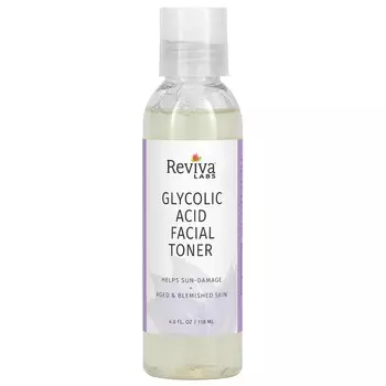Reviva Labs, Glycolic Acid Facial Toner, 4 fl oz (118 ml)