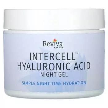 Reviva Labs, InterCell, гиалуроновая кислота, ночной гель, 2,0 унции (55 г)