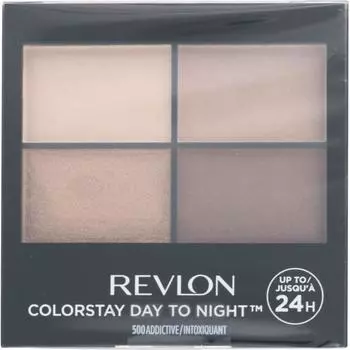 Revlon Color Stay Day to Night Eyeshadow Quad 500 Eye Makeup Eye Color & Eye Shadows Нанесите тени для век прямо на веко. Макияж глаз Цвет глаз и