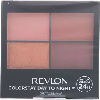 Revlon Color Stay Day Tonight Eyeshadow Quad 560 Eye Makeup Eye Color & Eye Shadows Нанесите тени для век прямо на веко. Макияж глаз Цвет глаз и