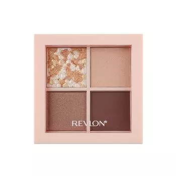 Revlon Dazzle Eyeshadow Quad 001 Glazing Brown Color Nuance Beige Japanese Development Eyeshadow Image 3.0g