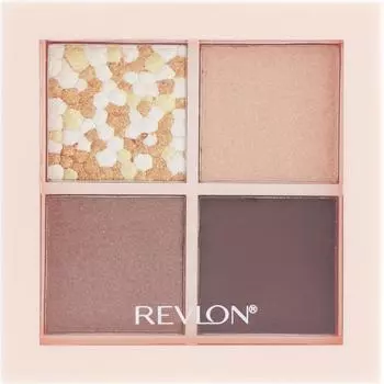 Revlon Dazzle Eyeshadow Quad 001 Макияж для глаз Цвет глаз и тени для век (1) Используя кисть или кончик, проведите «нижнюю правую» линию вдоль линии роста ресниц.. (2) пятно