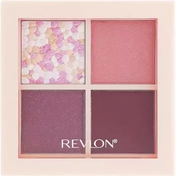 Revlon Dazzle Eyeshadow Quad 003 Макияж для глаз Цвет глаз и тени для век (1) Используя кисть или кончик, проведите «нижнюю правую» линию вдоль линии роста ресниц.. (2) пятно