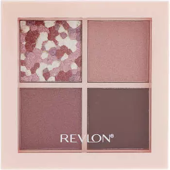 Revlon Dazzle Eyeshadow Quad 004 Макияж для глаз Цвет глаз и тени для век (1) Используя кисть или кончик, проведите «нижнюю правую» линию вдоль линии роста ресниц.. (2) пятно