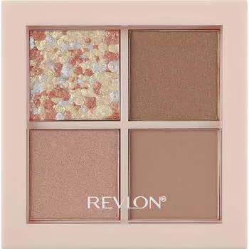 Revlon Dazzle Eyeshadow Quad 008 Макияж глаз Цвета и тени для век С помощью кисти или кончика карандаша проведите линию вдоль линии роста ресниц, используя правый нижний угол