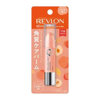 Revlon Kiss Sugar Scrub 116 Peach Сладкий и свежий аромат персика Увлажняющий отшелушивающий уход для губ Скраб для губ 2,6 г