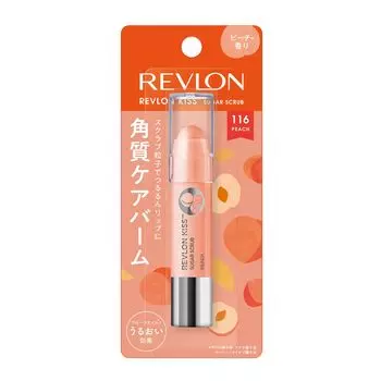 Revlon Kiss Sugar Scrub 116 Peach Сладкий и свежий аромат персика Увлажнение Отшелушивание уход Губы Скраб для губ Бальзам для губ Бальзам для губ Уход за губами Скраб для губ Губы