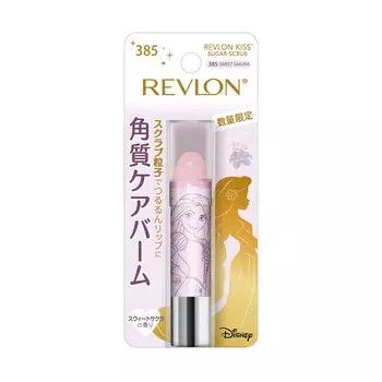 Revlon Kiss Sugar Scrub DISNEY 385 Sweet Sakura Slight Sakura Scent Moisturizing Exfoliating Care Lip Scrub для губ Rapunzel Disney Princess 2.6g