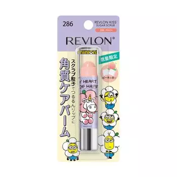 Revlon Kiss Sugar Scrub Minion 286 Peach Сладкий и свежий аромат персика Увлажняющий отшелушивающий уход для губ Скраб для губ 2,6 г