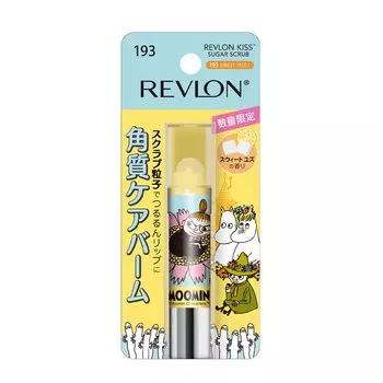 Revlon Kiss Sugar Scrub MOOMIN 193 Sweet Yuzu Нежный сладкий аромат юдзу Увлажняющий отшелушивающий уход для губ Скраб для губ 2,6 г