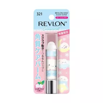 Revlon Kiss Sugar Scrub Sanrio 321 Sugar Mint Увлажняющий отшелушивающий уход для губ Скраб для губ Cinnamoroll Sanrio Cosmetics Уход за губами Бальзам для губ 2,6 г