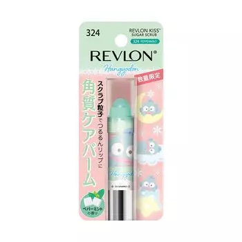 Revlon Kiss Sugar Scrub Sanrio Cosmetics 324 Sugar Mint Peppermint Scent Moisturizing Exfoliating Care Lip Lip Scrub Hangyodon Lip Balm Lip Balm Lip