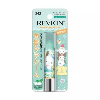 Revlon Kiss Sugar Scrub Sanrio Pochacco 242 Увлажняющий отшелушивающий уход для губ с ароматом сладкой мяты скраб для губ POCHACCO SANRIO 2,6 г