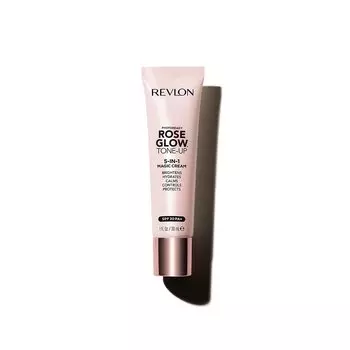 Revlon Photo Lady Rose Glow Tone Up Cream Base Основа под макияж для лица CICA Ингредиенты Олень Предотвращает огрубение кожи Предотвращает жирный блеск Увлажняющий SPF30 Макияж розовый кварц