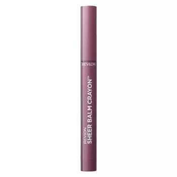 Revlon Sheer Balm Crayon 007 Plum Wine Nuance Lip Color Lip Liner Lip Balm (Color Image Bordeaux) 1.1g