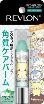 Revlon Sugar Scrub Pokepiece Package 182 Sweet Mint Pokemon Refreshing Mint Scent Moisturizing Exfoliation Care Lip Lip Scrub 2.6g
