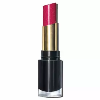 Revlon Super Lustrous Glass Shine Lipstick 017 Love Is On Ruby Red Sweet Vanilla Scent Lipstick (Color Image Brevet) 3.1g Slightly