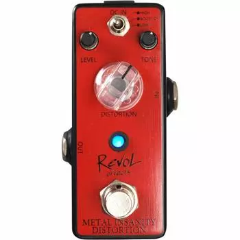 Revol effects Revol Effects Effector Metal Distortion METAL INSANITY DISTORTION EMD-01 красный