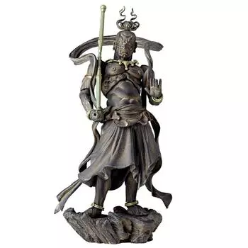 Revoltech Takeya 018EX Kongo Rikishi Agata Версия под дерево Окрашенная фигурка без масштаба АБС и ПВХ
