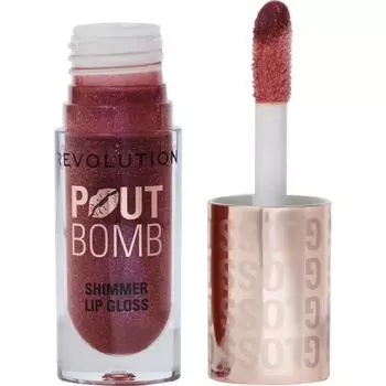 Revolution Lip Gloss Pout Balm Plumping Shimmer Berry Luster 4.5ml