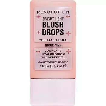 Revolution Revolution Blush Drops Bright Light Rose Pink 23ml