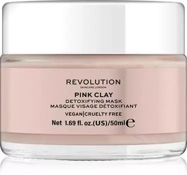 Revolution Skincare Детоксифицирующая маска для лица с розовой глиной TU прозрачный