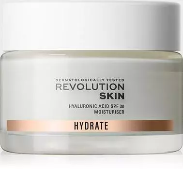 Revolution Skincare Hydrate Увлажняющий крем для лица с гиалуроновой кислотой Spf 30 TU прозрачный