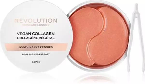 Revolution Skincare Rose Gold Vegan Collagen Masque Hydrogel Contour Des Yeux Avec Effets Apaisants TU прозрачный