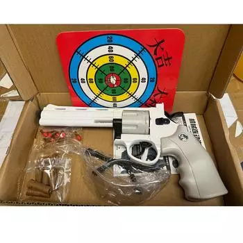 Револьвер механический автоматический пусковой механизм непрерывного огня пистолет мягкая пуля дротик игрушечный пистолет CS уличное оружие для детей и взрослых