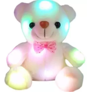 Reynolds Ave LED Bear Plush Perfect for Gifts Wrapping 7-Color Toy, (Gift Available)