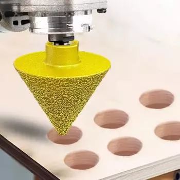 Резьба M10/M14 Алмазное сверло для снятия фаски Конусное сверло 38/50 мм Пробивное расширяющееся сверло Резьба Полировка Угловые шлифовальные машины