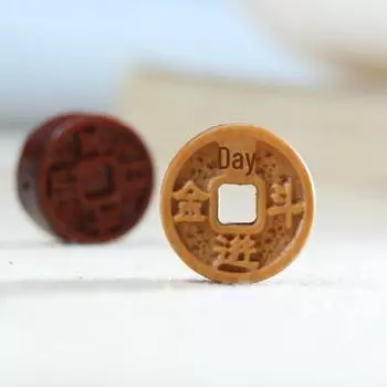 Резьба по дереву агар: Подвески из медных монет Daily Fortune, плетеная веревка, браслеты в китайском стиле своими руками, аксессуары для брелоков