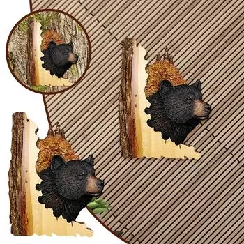 Резьба по дереву, подарок, настенное украшение, ручная роспись для домашнего декора