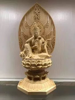 Резьба по дереву, статуя шестирукой бодхисаттвы Гуаньинь из жуйи, деревянная статуя Будды ручной работы, китайская домашняя статуя фэн-шуй,