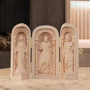 Резьба по дереву, украшения, ремесла, католический религиозный подарок, резные церковные статуи для офиса