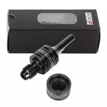 Резьбовая самоблокирующаяся ручка татуировки, регулируемая нескользящая ручка для татуировки, черная(25мм )