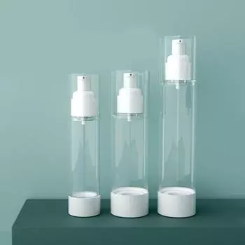 Резьбовое открытие Пустой флакон BPA Free Прочный прозрачный лосьон Косметический контейнер 15ml