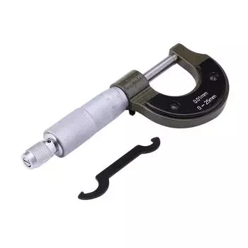 Резьбовой шкальный механический микрокалипер 0-25 мм Прецизионный микрометр Микрометрический индикатор Промышленное применение