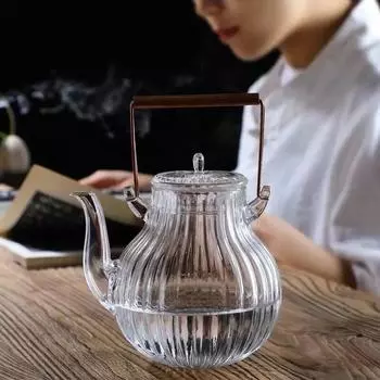 Резьбовой термостойкий стеклянный чайник, чайный сервиз, электрическая керамическая плита, чайник, чашка, чайник, чайный сервиз кунг-фу, бутик A