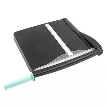 Резак для бумаги 12 дюймов, стальное лезвие, эргономичная ручка, нескользящие ножки, ограждение, резак для бумаги для всей семьи