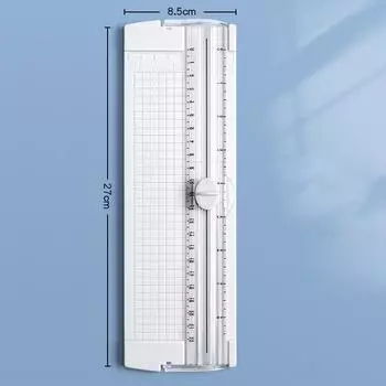 Резак для бумаги A4 двунаправленной резки с выдвижной линейкой для триммеров для фотографий, скрапбукинга, легкий коврик для резки, машина белый