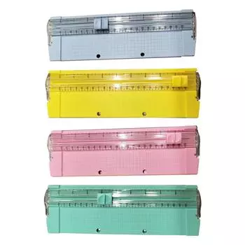 Резак для фотобумаги A5, принадлежности для самостоятельного изготовления, портативный триммер для карт, сменные лезвия, безопасные нескользящие аксессуары, канцелярские принадлежности для офиса и дома Blue