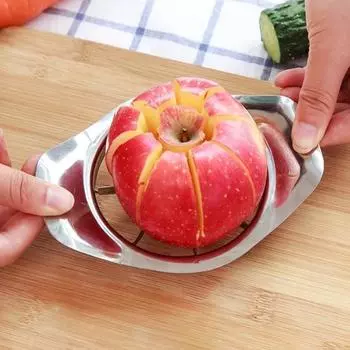 Резак для фруктов из нержавеющей стали, острое лезвие, многофункциональный, 8 ломтиков, резак для фруктов, овощей, делитель, кувшин, ручная резка, инструменты для нарезки, кухня