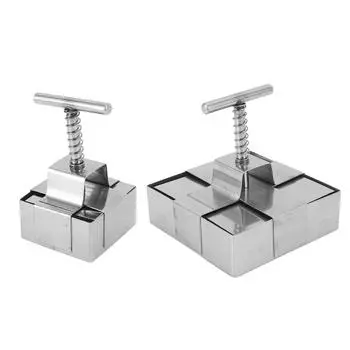 Резак для глины из нержавеющей стали, подпружиненный плунжер, точная резка, форма для резки торта ручной работы для S