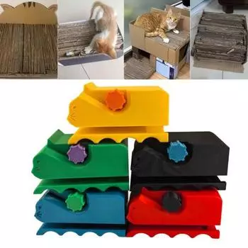 Резак для картона для кошачьей когтеточки, 3D-печатный резак в форме кошки, ручной картон розовый