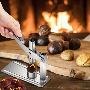 Резак для каштанов, зажим для каштанов, резак для каштанов, резак для каштанов, плоскогубцы с зажимом для инструментов и каштаны, переносной резак для открывания, нож для чистки каштанов. One Size