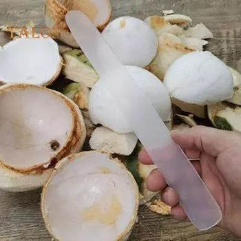 Резак для кокоса, профессиональный инструмент для удаления кокосовой мякоти, мягкий, прочный, гибкий, для удаления кокосовой мякоти для любителей кокоса белый