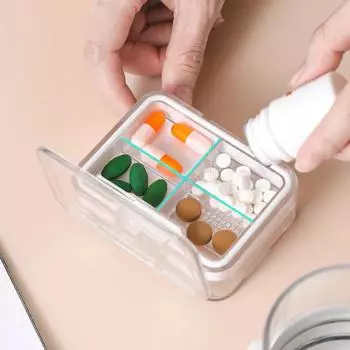 Резак для лекарств Большой разделитель таблеток легко и аккуратно режет несколько таблеток