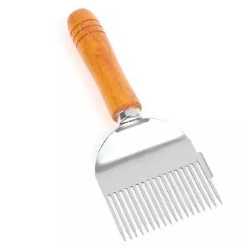 Резак для меда, скребок, вилка для вскрытия меда, деревянная ручка, инструменты для пчеловодства