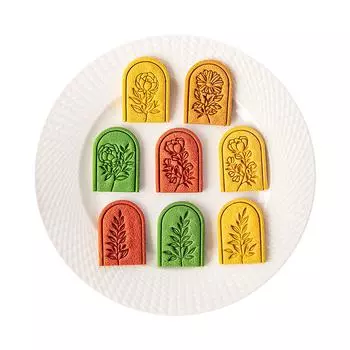 Резак для мягкой керамики из полимерной глины, гончарные изделия своими руками, французские серьги, штампы для резки цветов, для изготовления сережек, ювелирных изделий, подвесок 114